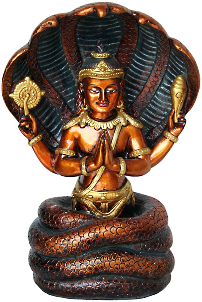  Patanjali  for Yoga 7 75 Antique Bronze Colored Krishna 